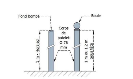  Potelet de voirie | Potelet à mémoire de forme en polyuréthane - Borne et potelet