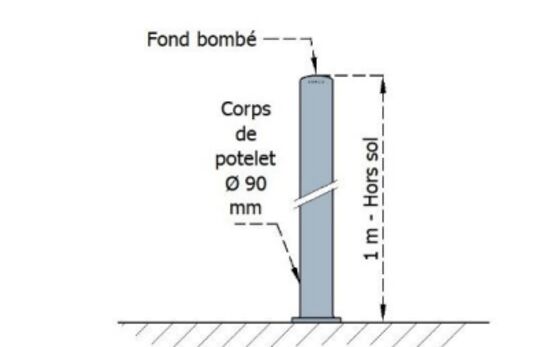 Potelet de voirie | Potelet à mémoire de forme en polyuréthane - produit présenté par SEMCO