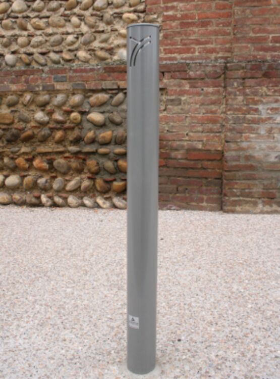Potelet de voirie | Potelet Vallon en acier avec insert inox