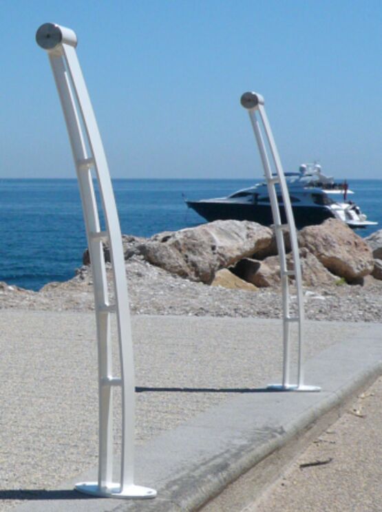  Potelet urbain | Potelet Régate en acier avec finition inox - SEMCO
