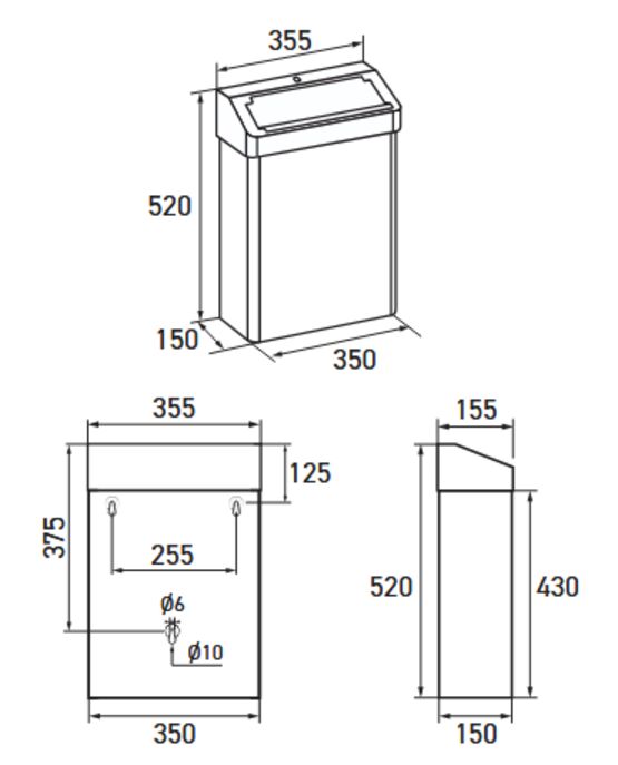Poubelle au sol ou murale hygiène féminine inox | AS-357 - produit présenté par SUPRATECH