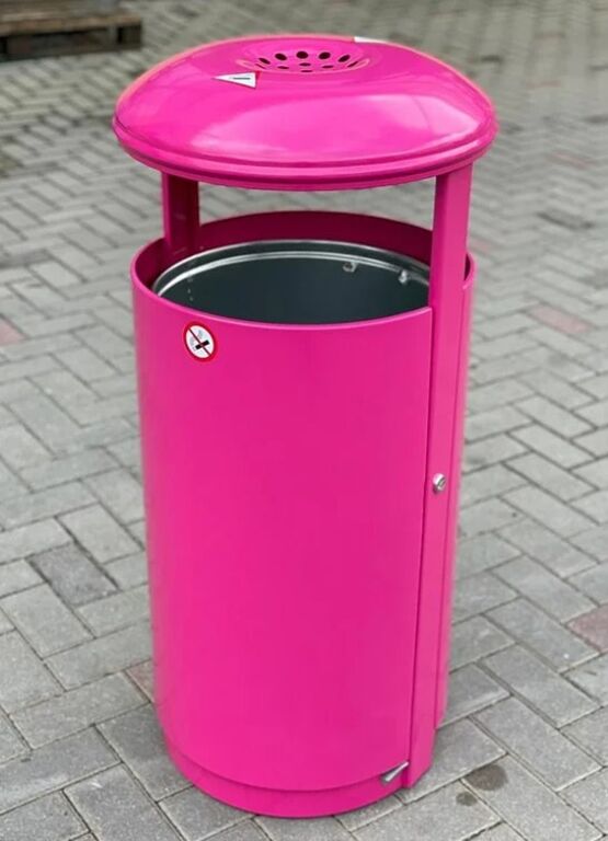 Poubelle cylindrique pour zones urbaines avec sécurité antivandalisme - 130 l | CALIFORNIA - produit présenté par URBANECO 42