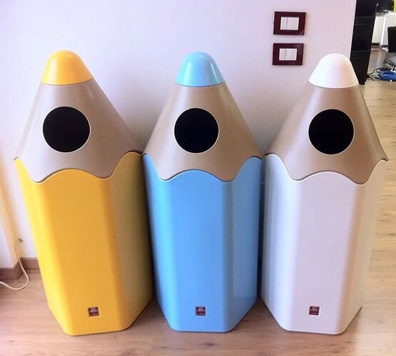 Poubelle ludique de tri sélectif pour établissements scolaires | Easy School - produit présenté par URBANECO 42