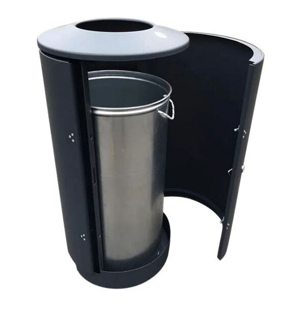 Poubelle urbaine au design simple et épuré pour collecte de déchets | Adelaïde - produit présenté par URBANECO 42