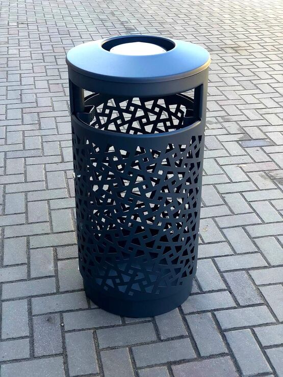 Poubelle urbaine avec finition décorative | Wellington Vigipirate Design - produit présenté par URBANECO 42