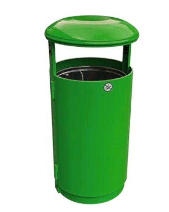 Poubelle urbaine avec protection antivandalisme pour le tri sélectif des déchets | CALIFORNIA TRI - Poubelle