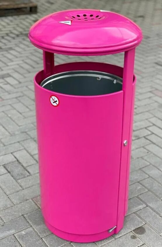 Poubelle urbaine avec protection antivandalisme pour le tri sélectif des déchets | CALIFORNIA TRI - URBANECO 42