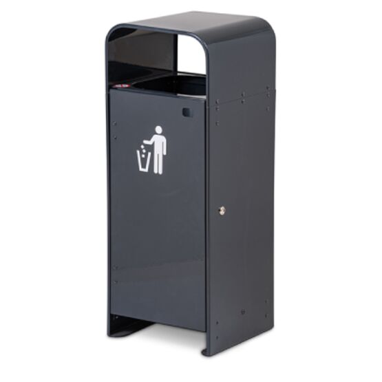  Poubelle urbaine en acier galvanisé renforcé | CHICAGO S 75 L &amp; XL 120 L  - URBANECO 42