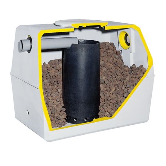  Préfiltres-décofiltres allégés en béton ou en polyéthylène à nettoyage inversé de 200 à 1500 litres | DF201B - SEBICO