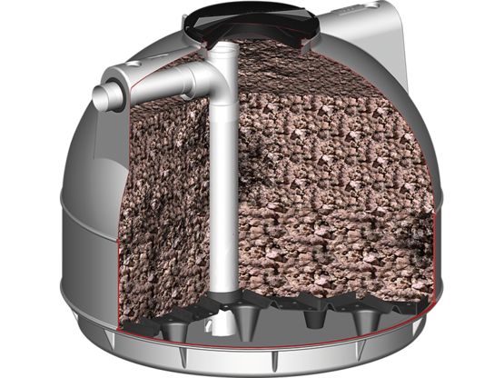  Préfiltres-décofiltres allégés en béton ou en polyéthylène à nettoyage inversé de 200 à 1500 litres | DF201B - Filtres et accessoires