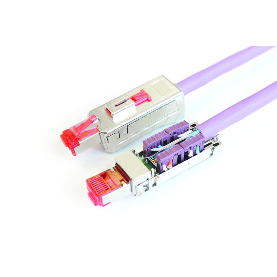 Prise RJ45 avec mise en place du fil sans outil | Plugs RJ45 Multifonction