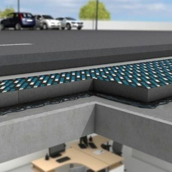 Procédé d&#039;isolation thermique sous enrobés de toitures terrasses accessibles | Enrobé FOAMGLAS