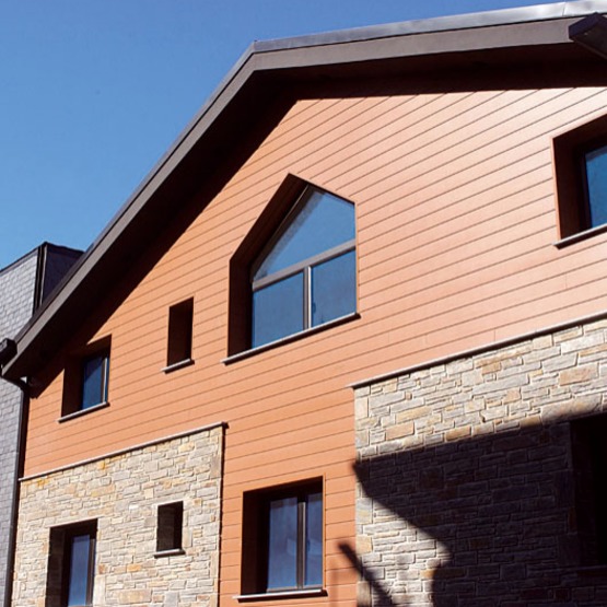  Profil de façade en bois  | Bardage Selekta aspect Dekopan  - Bardage en bois composite