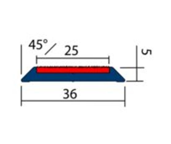  PROFIL DE GUIDAGE MINERAL PG1AM 3M LARGEUR 36 MM PROOPLE | WATTELEZ  - Équipements de sécurité et de signalisation