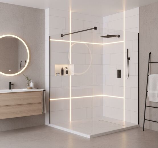  Profilé architectural LED avec lignes de lumière dans les surfaces carrelées | Ceramic Line P - Profilés de finition