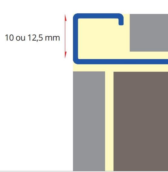  Profilé d’arrêt carré pour la décoration et la protection des angles carrelés | SQUARE - MAT INTER