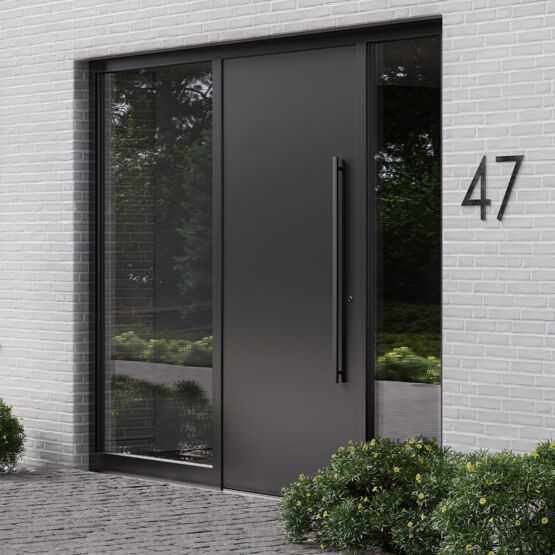  Profilé d’ouvrant de porte pour une mise en œuvre rapide et efficace | heroal D 72 PF EM - Porte d'entrée en aluminium