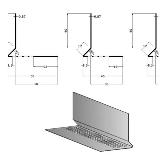  Profilé de départ en aluminium extrudé | Hardie™ Plank  - JAMES HARDIE - FERMACELL®