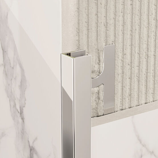 Profilé de finition pour carrelage | CERFIX PROANGLE Q en aluminium, acier, laiton ou PVC