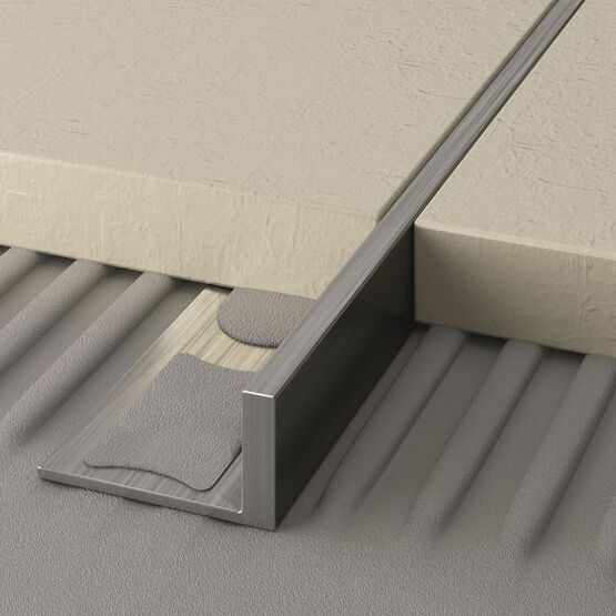 Profilé de finition pour sols à niveau | CERFIX PROANGLE B en aluminium naturel