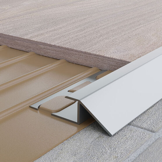 Profilé de transition pour sols de différentes épaisseurs | CERFIX PRONIVEL PL en aluminium anodisé argent