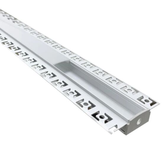  Profilé LED encastrable | Profilé aluminium pour ruban LED avec double diffuseur blanc opaque - MANDARIN & CO