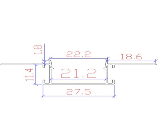 Profilé LED encastrable | Profilé aluminium pour ruban LED avec double diffuseur blanc opaque - produit présenté par MANDARIN & CO