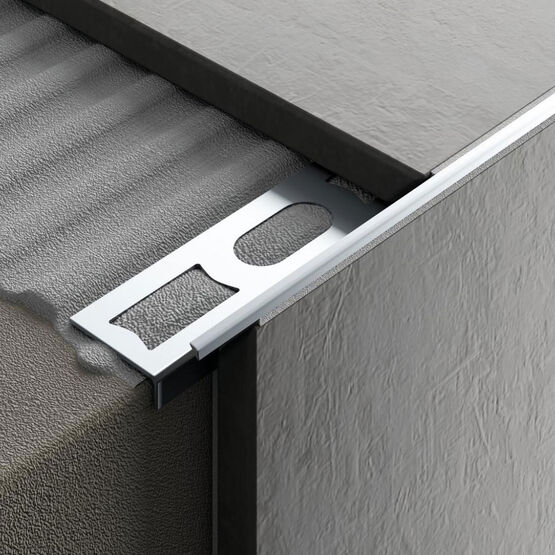 Profilé pour angles sortants | CERFIX PROTRIM IP en aluminium ou acier inoxydable pour coupes à 45°