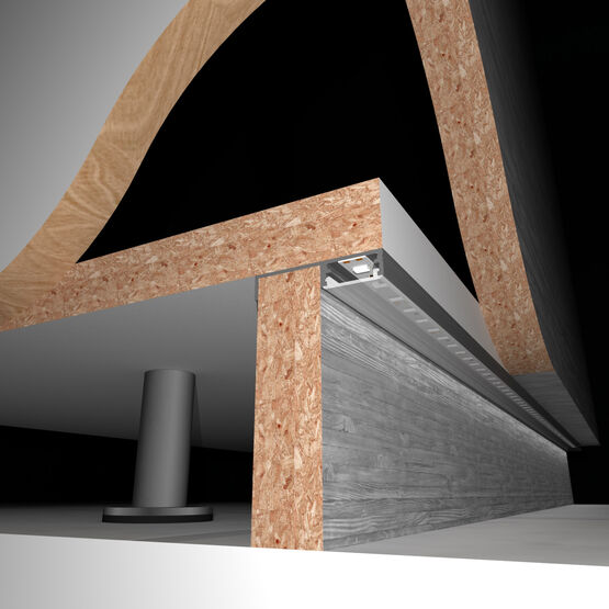  Profilés LED dédiés aux aménagements de mobilier et éléments de finition | SKYLINE et FLOOR-LINE  - Structures lumineuses