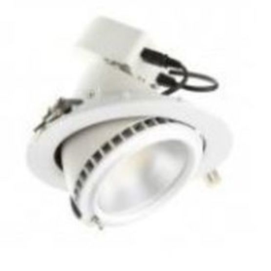 Projecteur LED Downlight Orientable Rond (boitier blanc, noir et argent) de 38W | Samsung