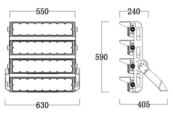  Projecteur LED industriel haute puissance | FL3 Series SRSTAL1000W-230V-F3 - SGS DISTRIBUTION (LED LIGHT PROJECT)