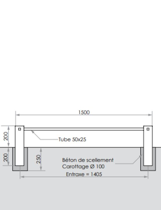  Protection basse de voirie | Protection basse Kub en acier thermolaqué - SEMCO
