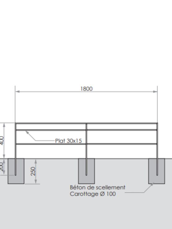  Protection basse | Protection basse Goélette en acier inoxydable - SEMCO