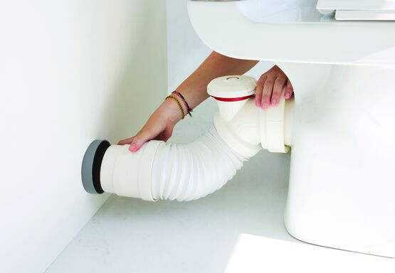  Raccord flexible d'évacuation WC à ventilation intégrée | Airconnnect - WIRQUIN