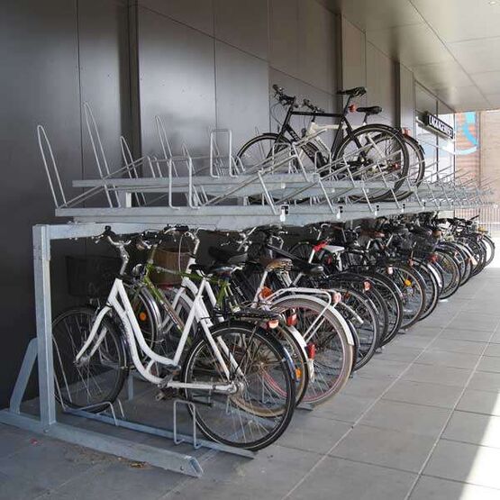 Rack double étages vélos