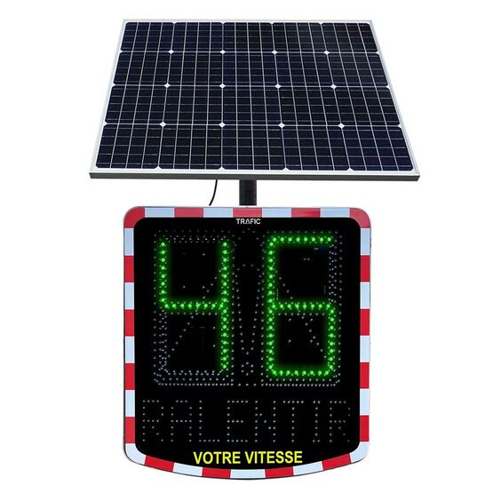  Radar pédagogique alimentation solaire ou éclairage public  | TRAFIC  - TRAFIC