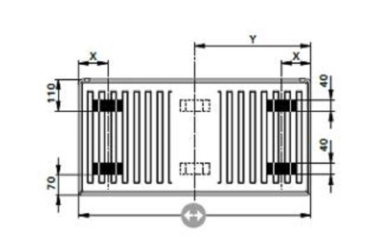 Radiateur à insert thermostatique prémonté | T6 3010 PLAN - produit présenté par FINIMETAL