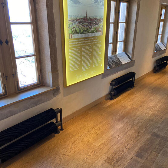  Radiateur design à ailettes double tube | VD4609 acier haute puissance - VARELA DESIGN