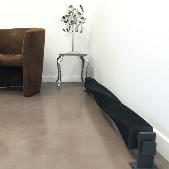  Radiateur design à ailettes torsadées | VD4646 acier compact - VARELA DESIGN