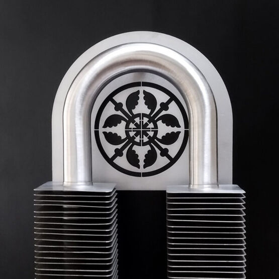 Radiateur design décoratif | VD4634 à ailettes double tube style Art nouveau