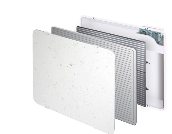 Radiateur électrique à façade en pierre de lave massive | Naturay Select 3.0 - produit présenté par CAMPA (GROUPE INTUIS)