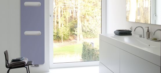  Radiateur sèche-serviette à façade aluminium | Oni - Sèche-serviettes à eau-chaude tubulaires