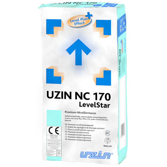 Ragréage autolissant et ouvrage d&#039;interposition | UZIN NC 170 LevelStar