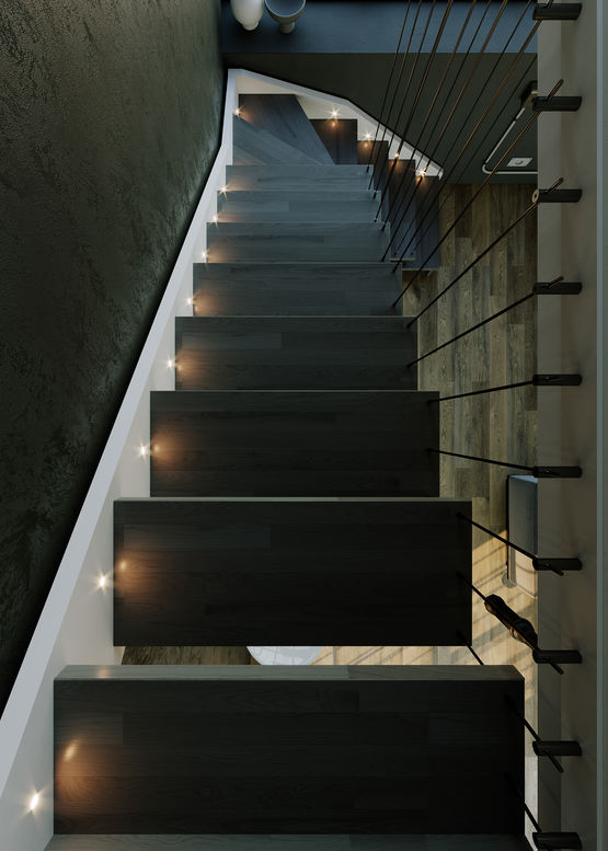  Rampe d’escalier en acier inox satiné | ARPA - Accessoire de sûreté