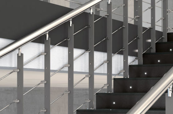  Rampe en Inox pour escaliers intérieurs de projets publics ou privés | Vela - Escalier en métal