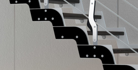  Rampe moderne en acier avec plusieurs variantes personnalisables pour intérieurs | Multiblade - RINTAL - VALEF