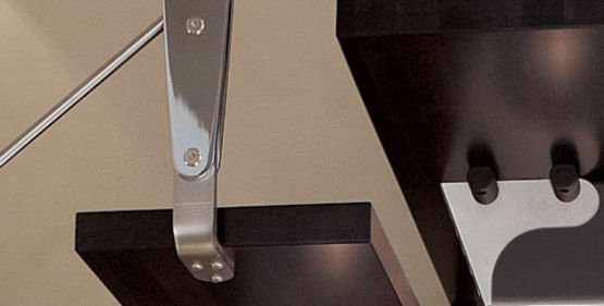 Rampe moderne en lames d’acier ovoïdes pour escaliers d’intérieur | Leaf  - produit présenté par RINTAL - VALEF