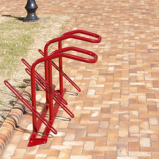  Range 4 vélos pour antivol U : roue avant et cadre  - Abri vélo