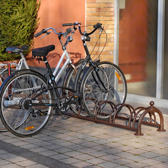  Range 5 vélos Versailles simple niveau aspect rouille - NORMEQUIP