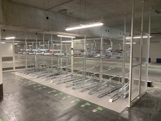  Range-vélos à deux niveaux et étage supérieur mobile | Rack vélos - Abri vélo